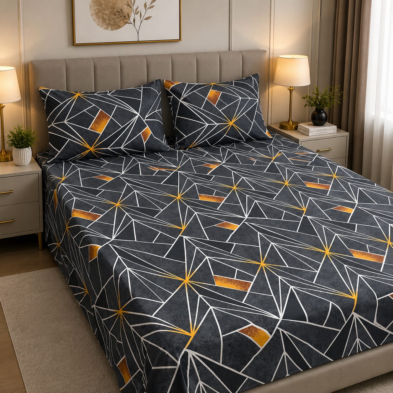 Cozify Pure Cotton Bed Sheet - King - CPB 035