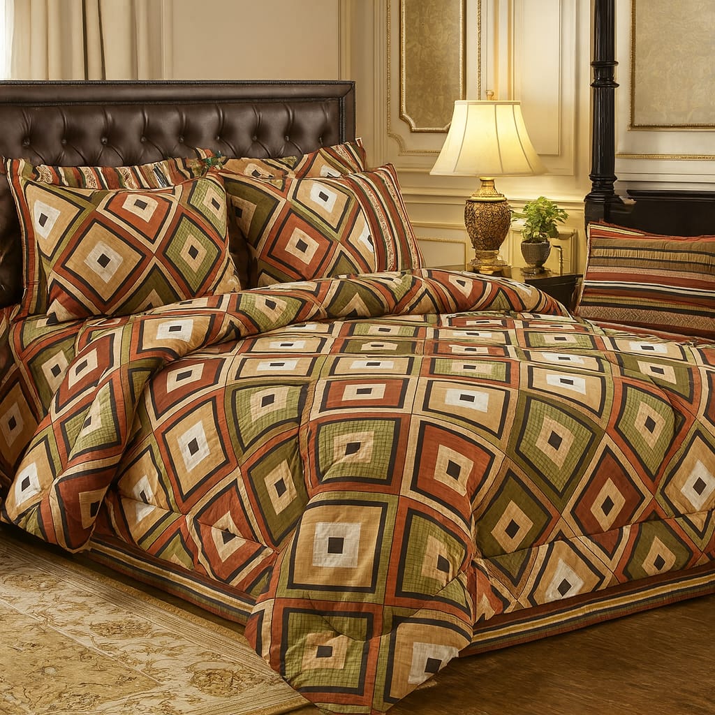 6 PCS Pure Cotton Razai Set – Comfort & Elegance Combined