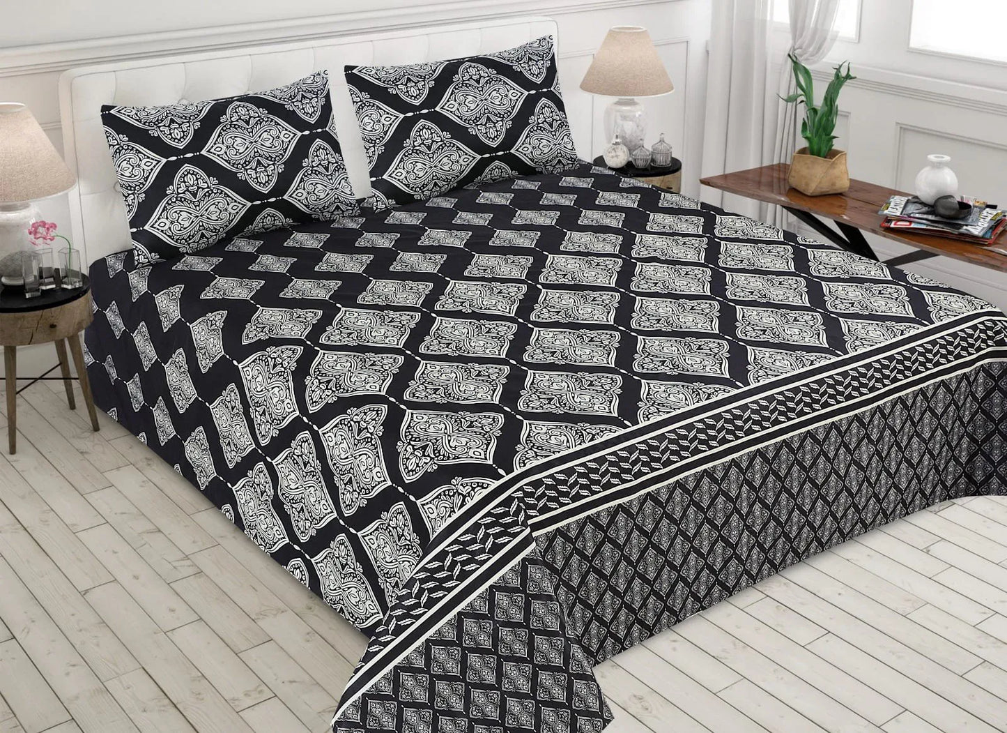 Lance Cotton Bed Sheet - King - LCB01