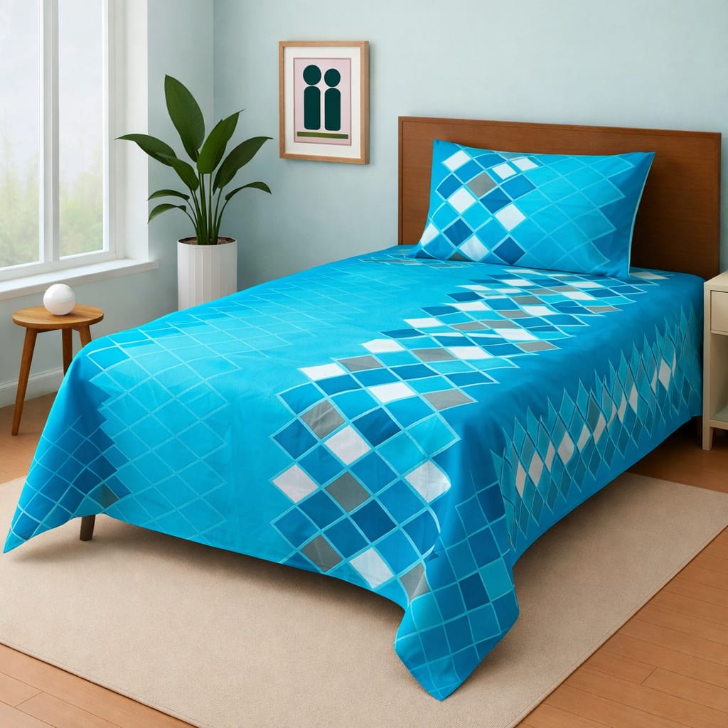 COZIFY PURE COTTON SINGLE BEDSHEET 034