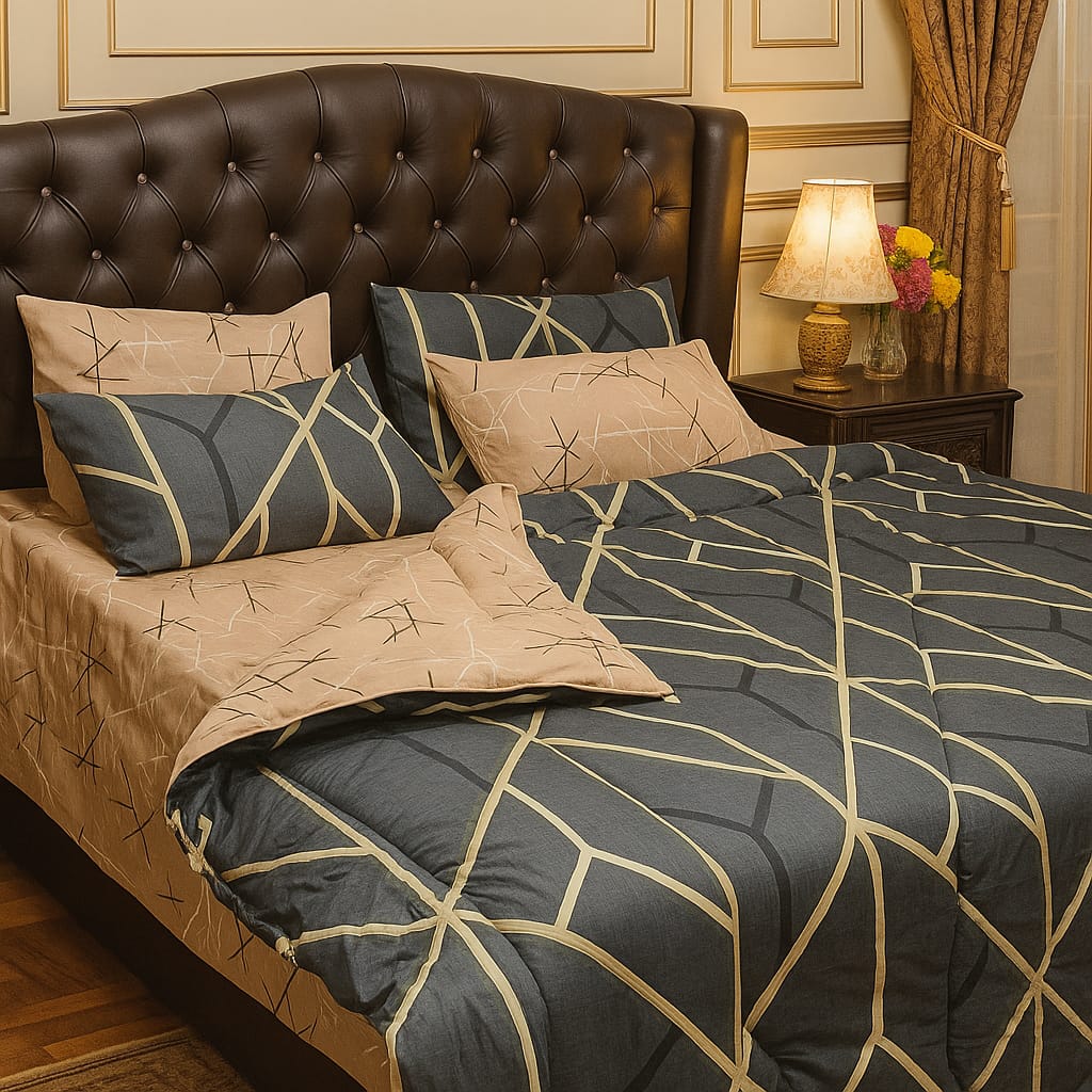 6 PCS Pure Cotton Razai Set – Comfort & Elegance Combined 015