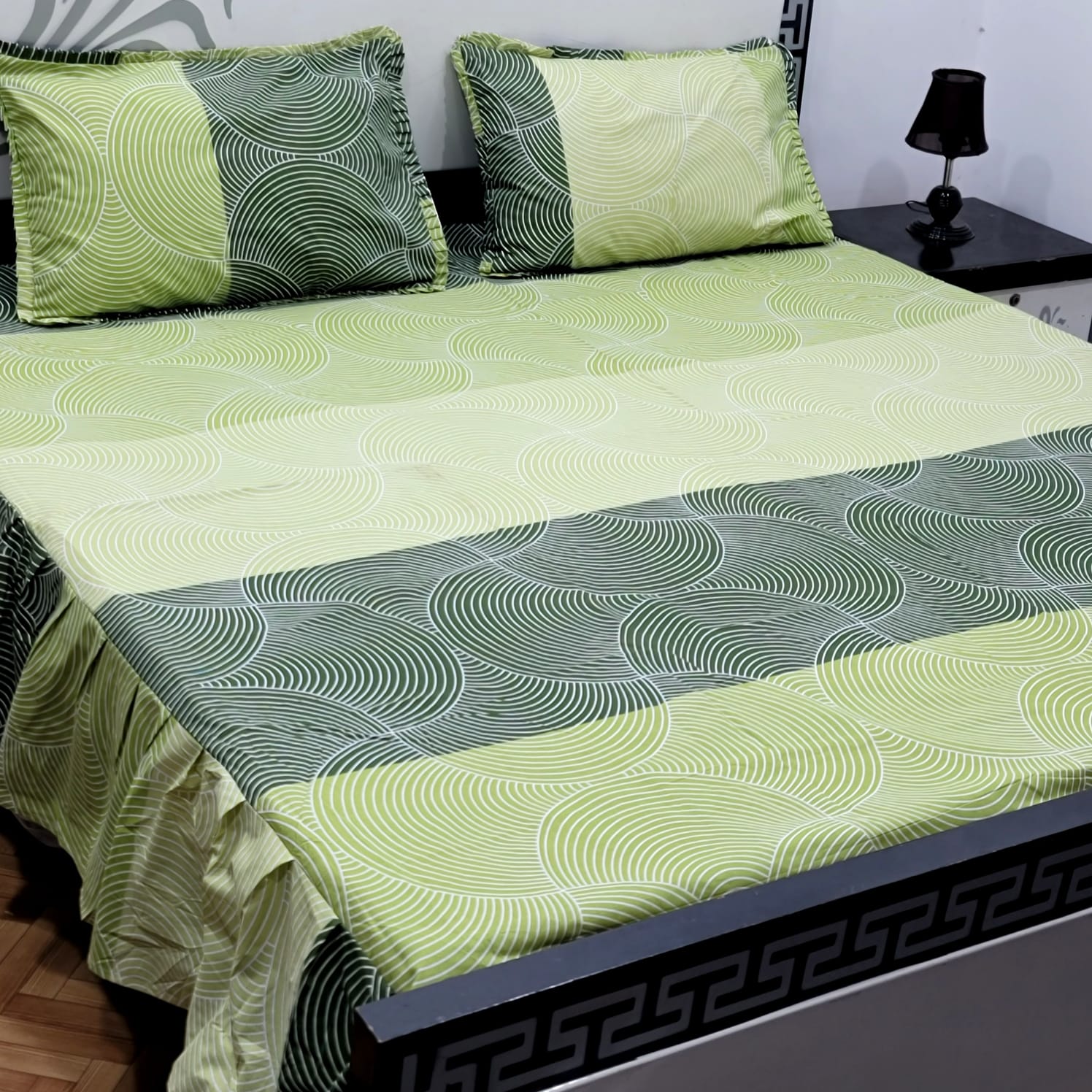 ROYAL Pure Cotton King Size FRILL BED SHEETS 016