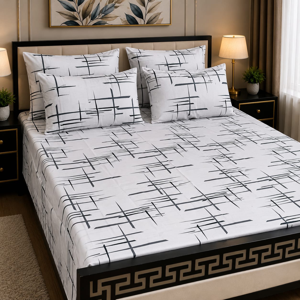 ⚜️5 PC Cozify Pure Cotton Bedsheets⚜️ 09