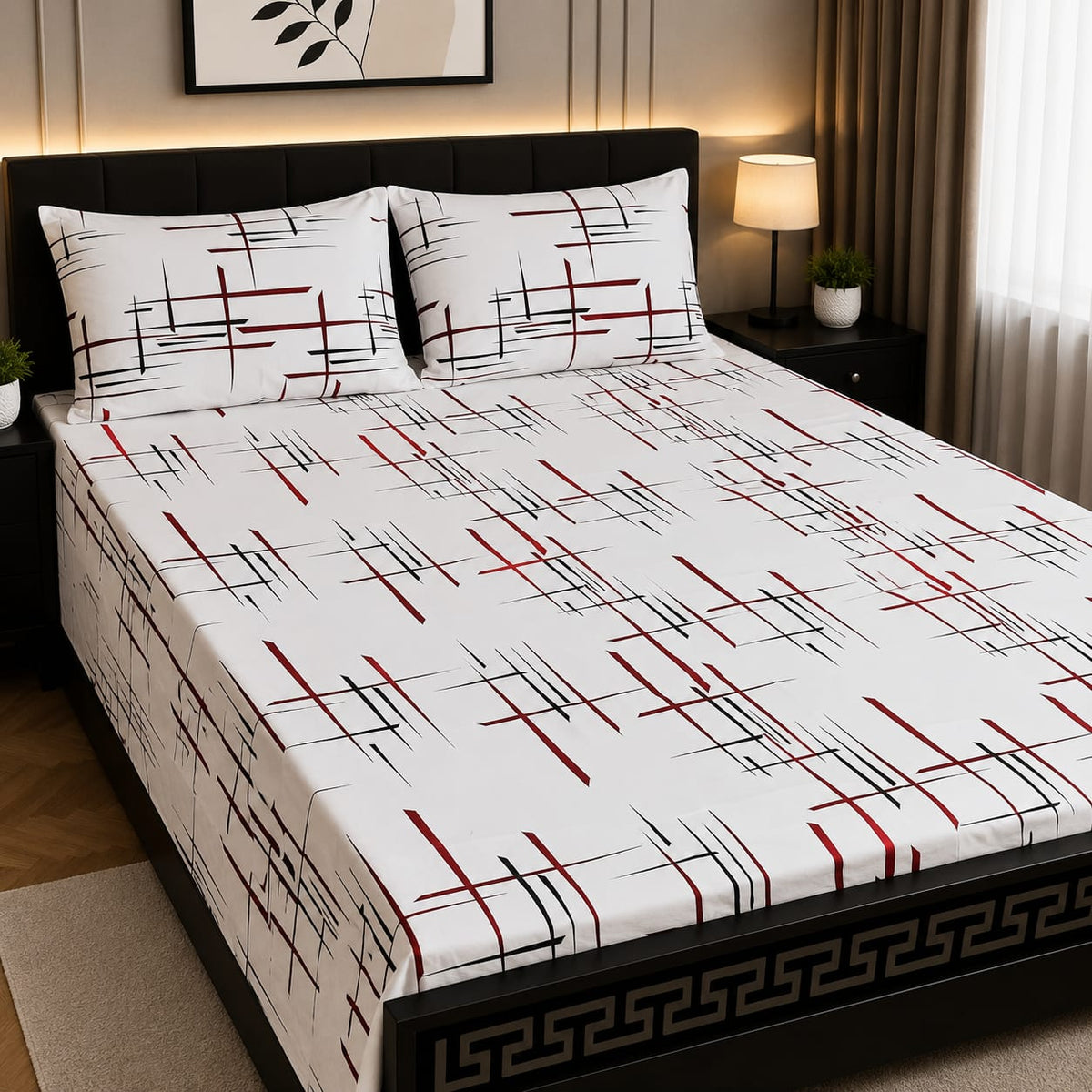 Executive Pure Cotton Bed Sheet - King - EPB 02