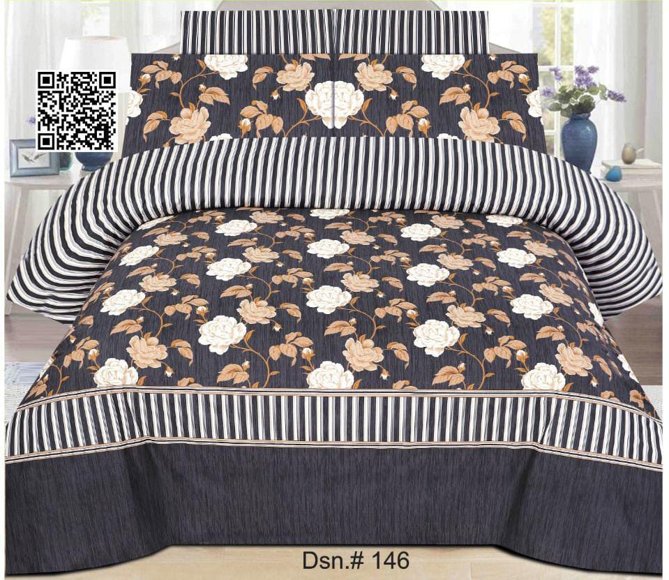 Pure Cotton Bed Sheet - King - PcB023