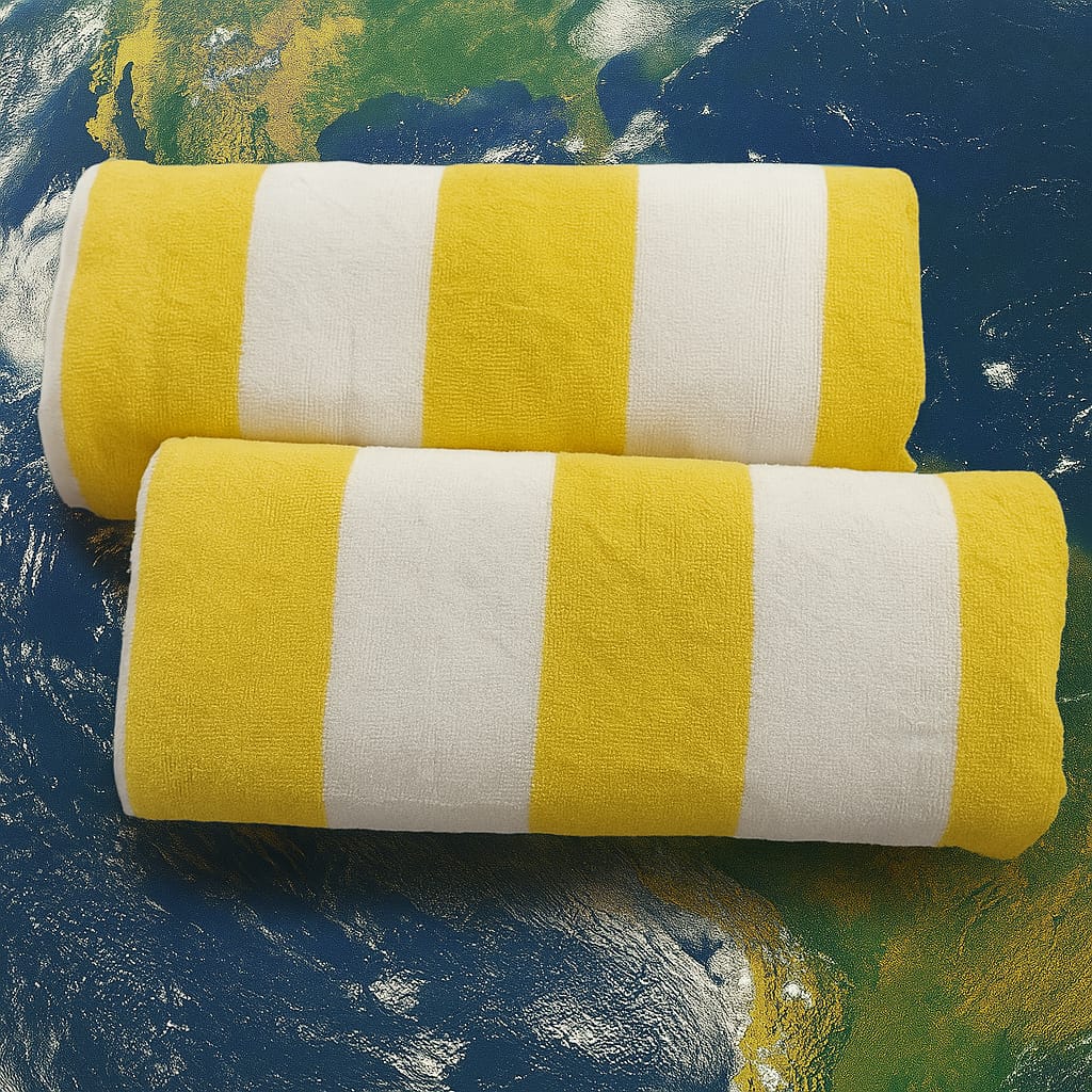 2Pcs Soft Cotton Bathroom Towel Pair – Ultra Absorbent & Premium Quality
