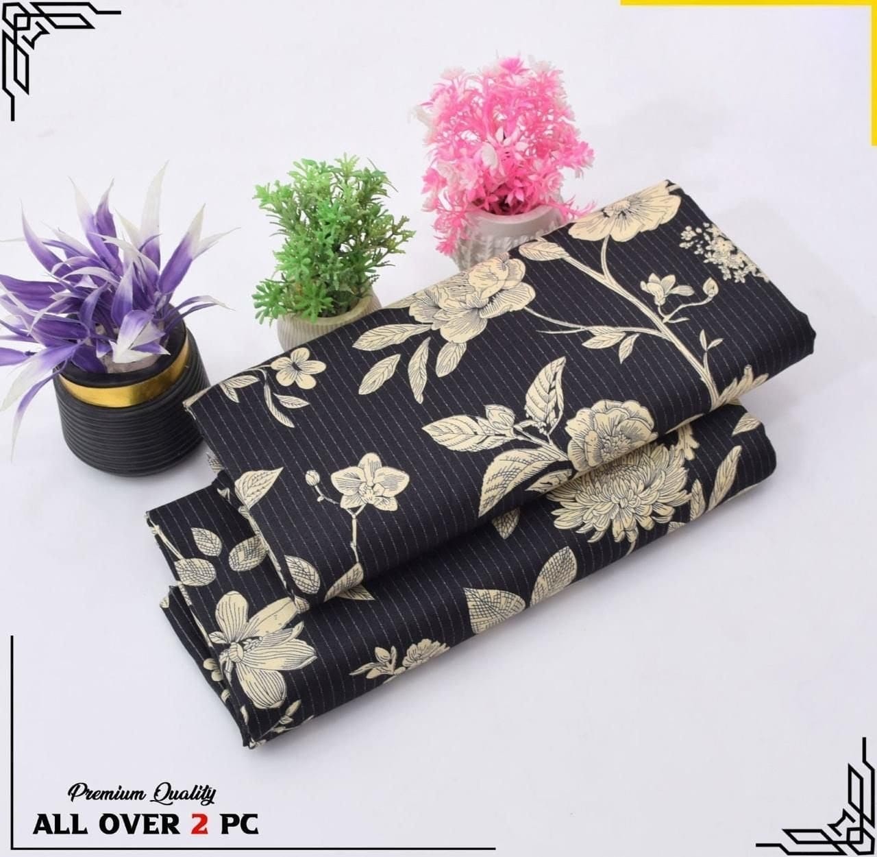 Winter Women Unstitched Suit - 2pcs - WWU048