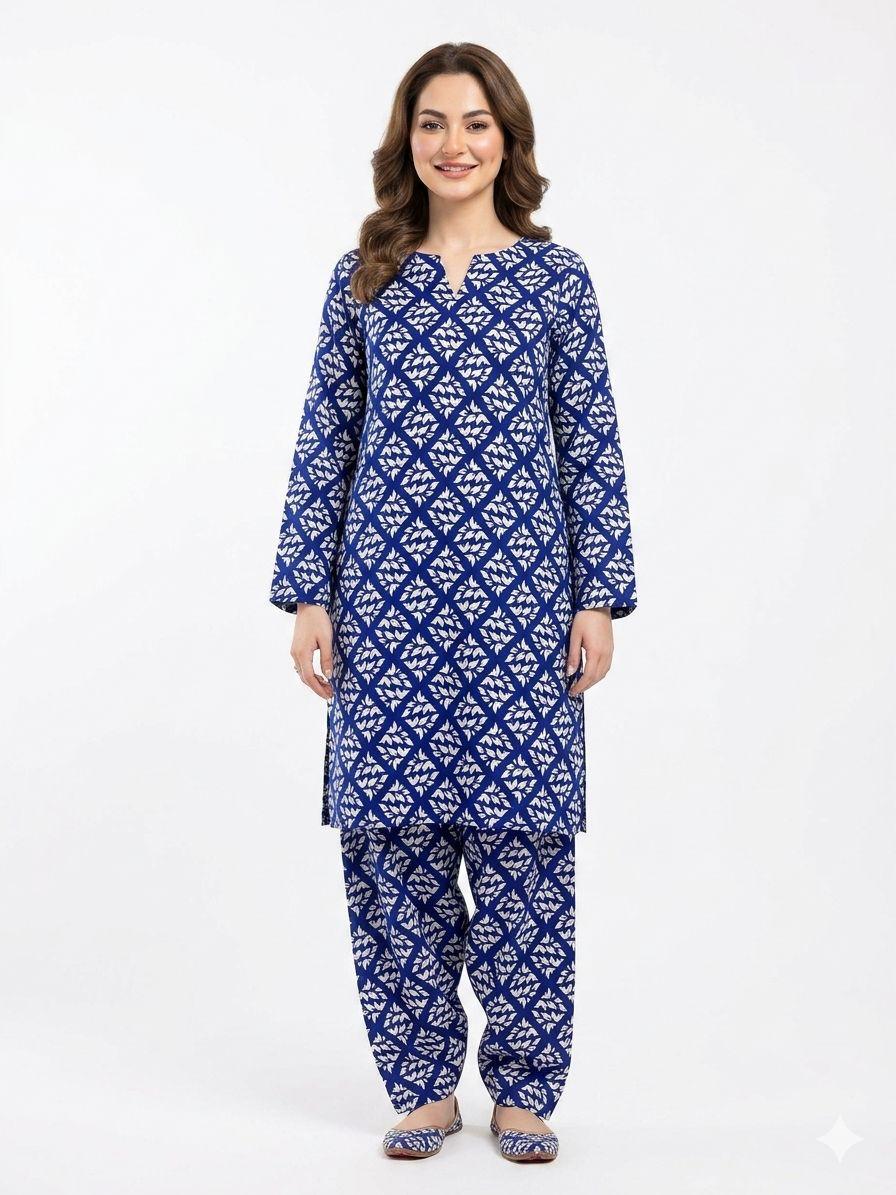 Summer Women Unstitched Suit - 2pcs - WWU076