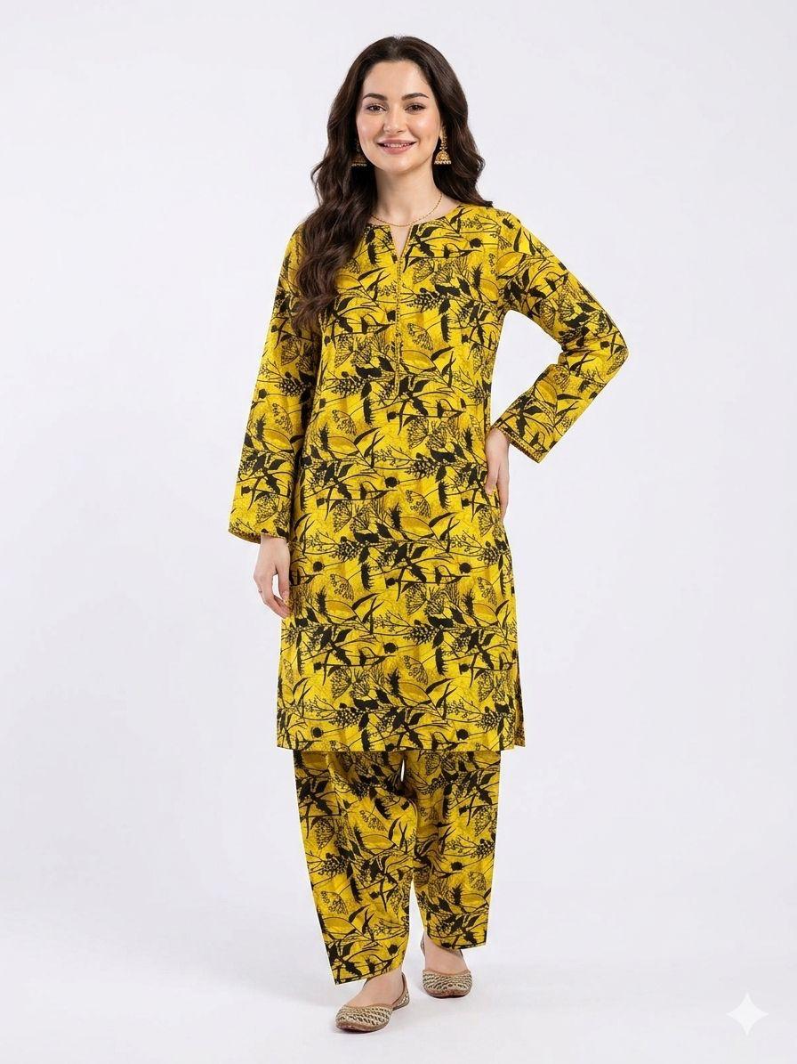 Summer Women Unstitched Suit - 2pcs - WWU078