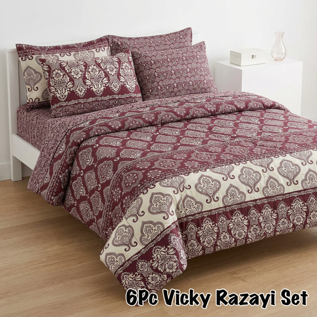 Wenora Cotton Razai Set - 6pcs - WRS03