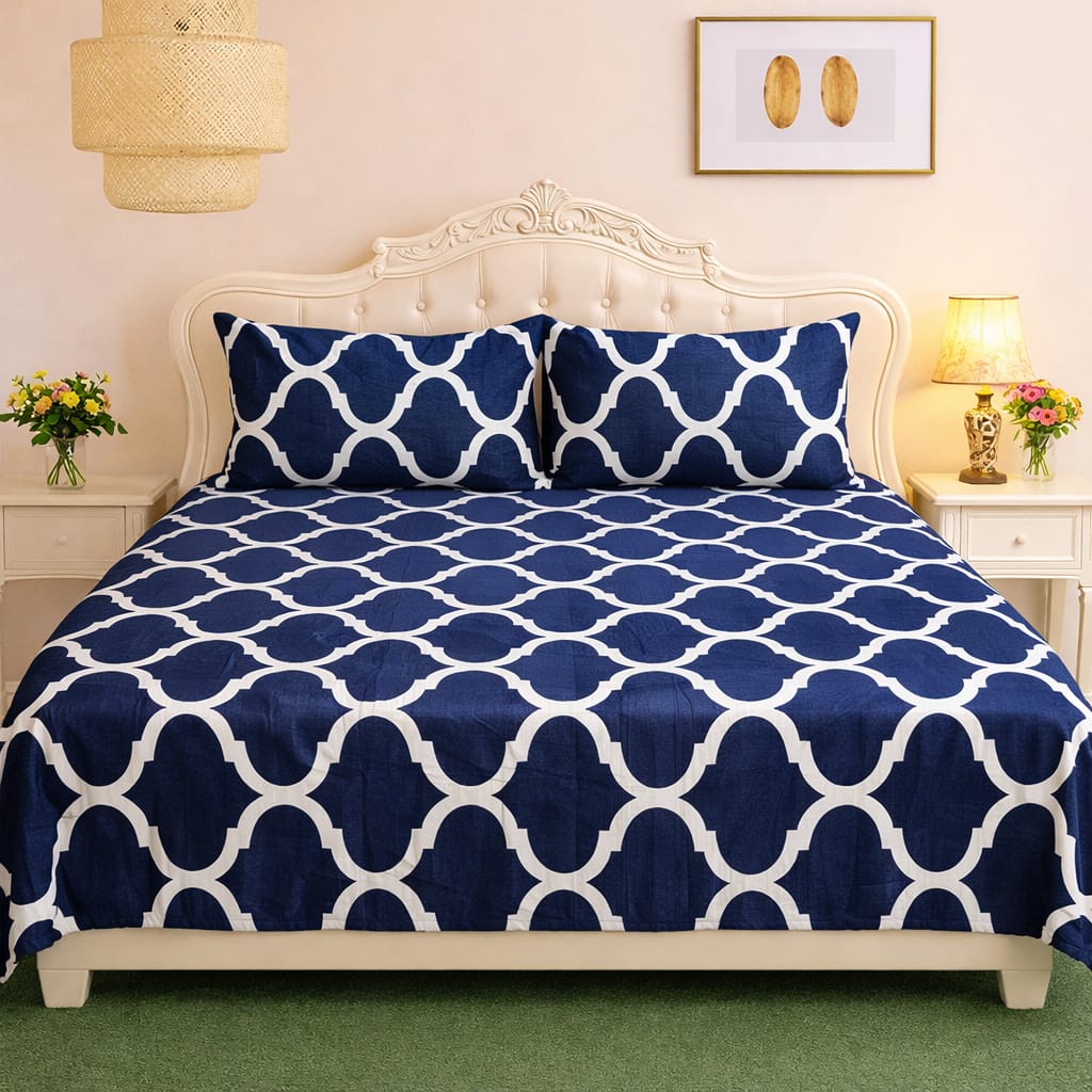 ποΈ 3 Pcs Fleece Bedsheet Set β Ultra Soft & Warm 023