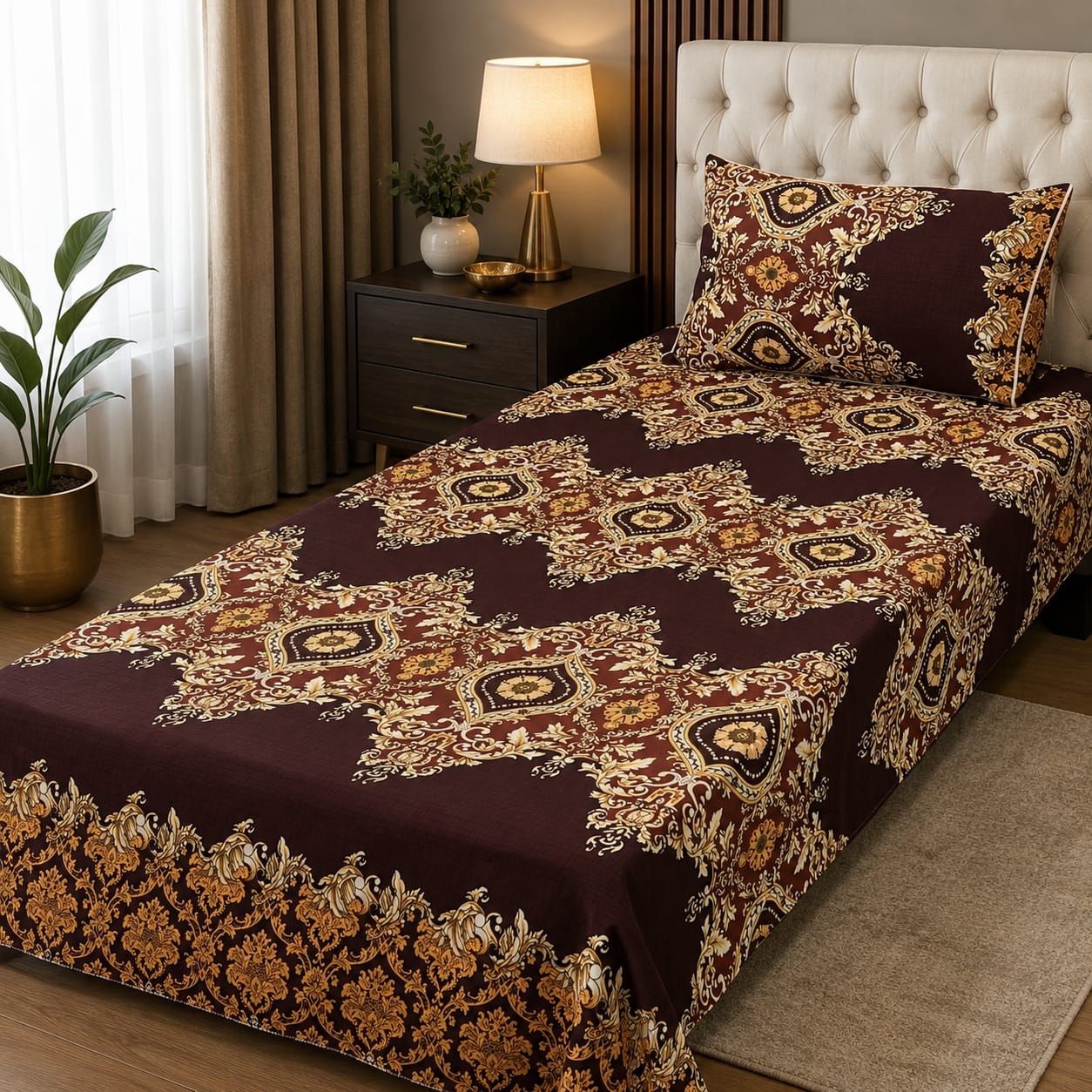 Tytan Cotton Bed Sheet - Single - TSB017