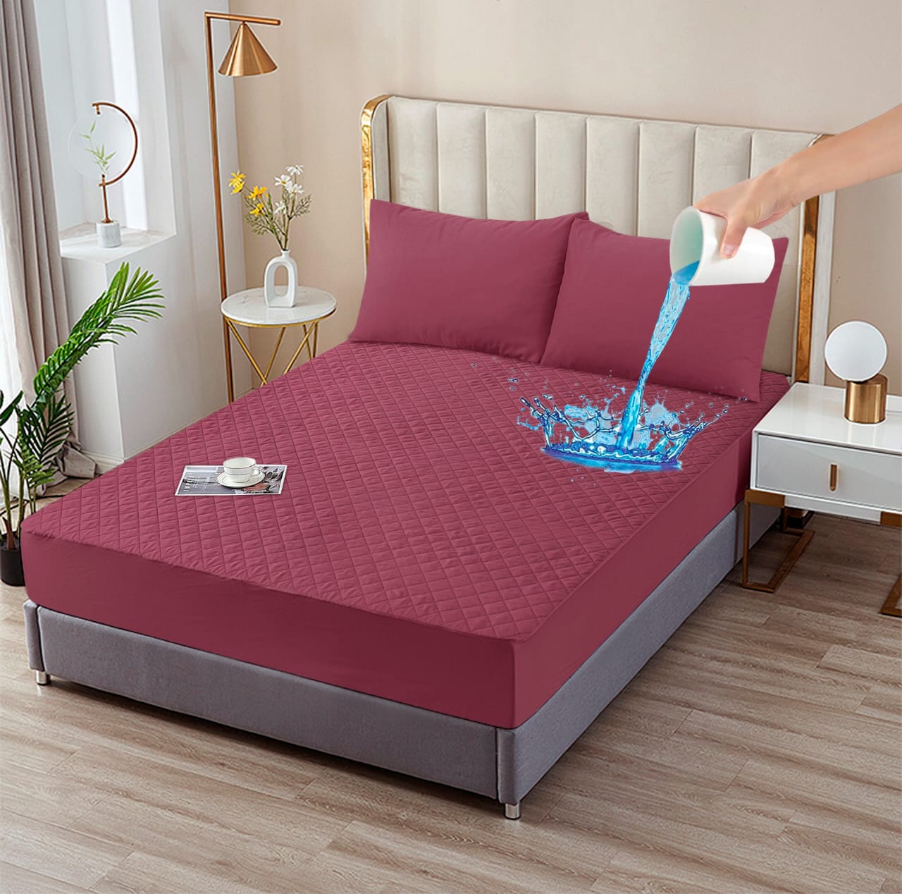 Mattress Safeguards Water Proof Quilted Mattress Cover