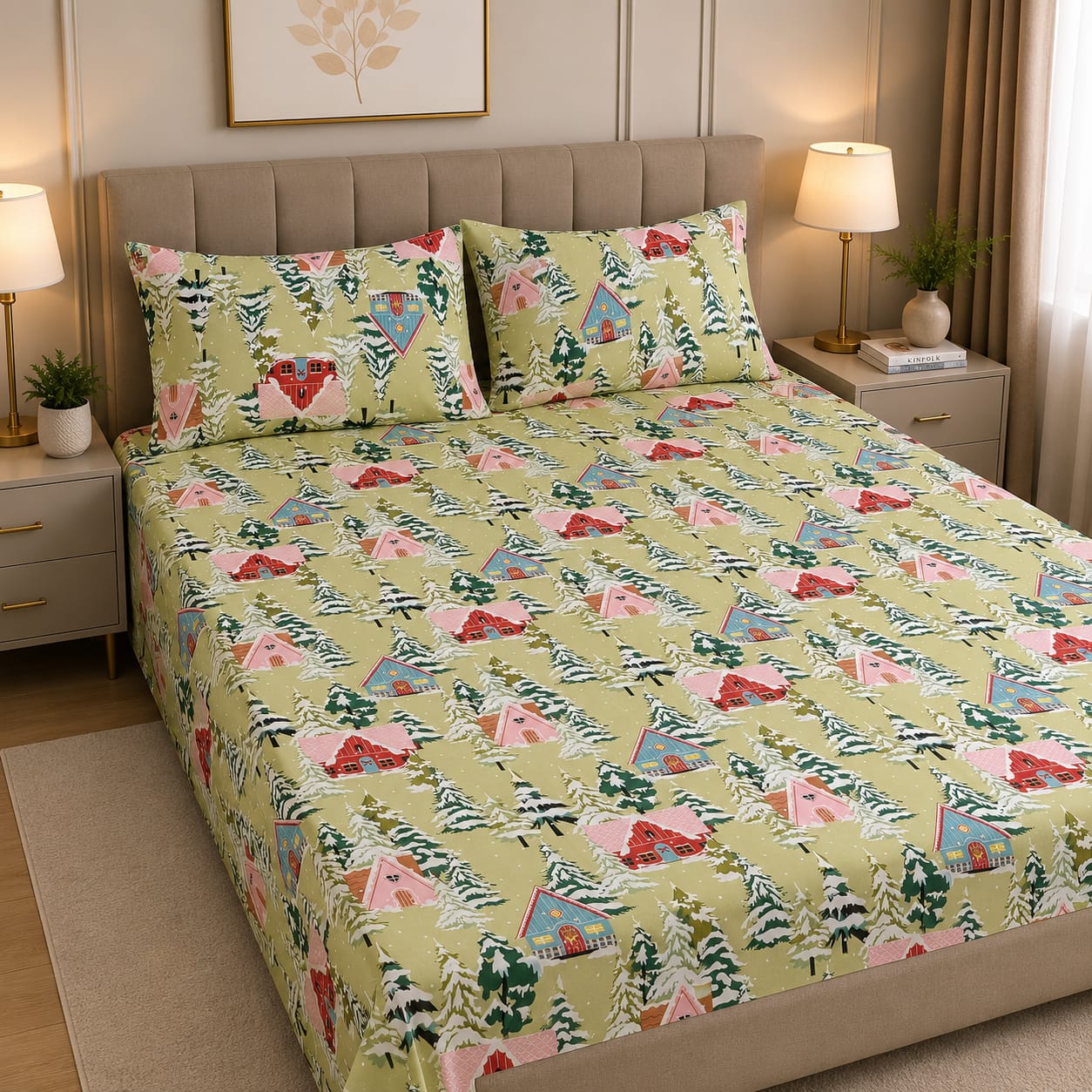 Cozify Pure Cotton Bed Sheet - King - CPB 039