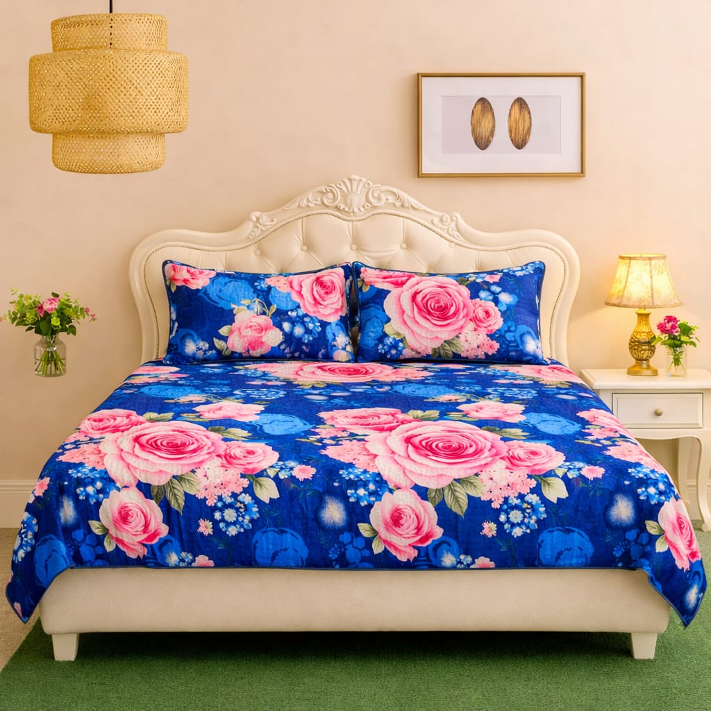 ποΈ 3 Pcs Fleece Bedsheet Set β Ultra Soft & Warm 028