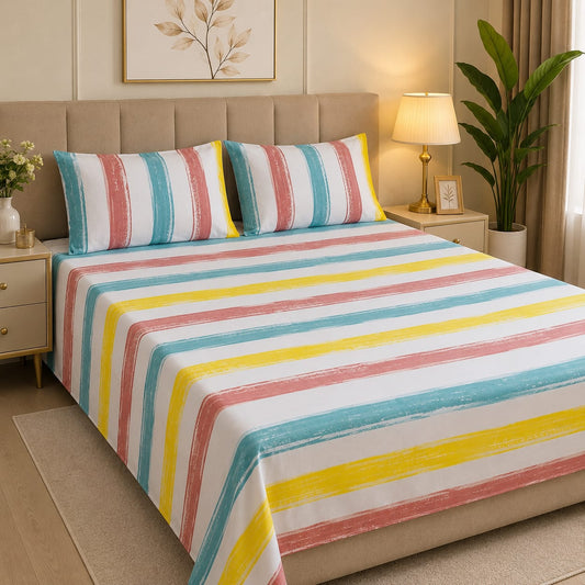Executive Pure Cotton Bed Sheet - King - EPB 08