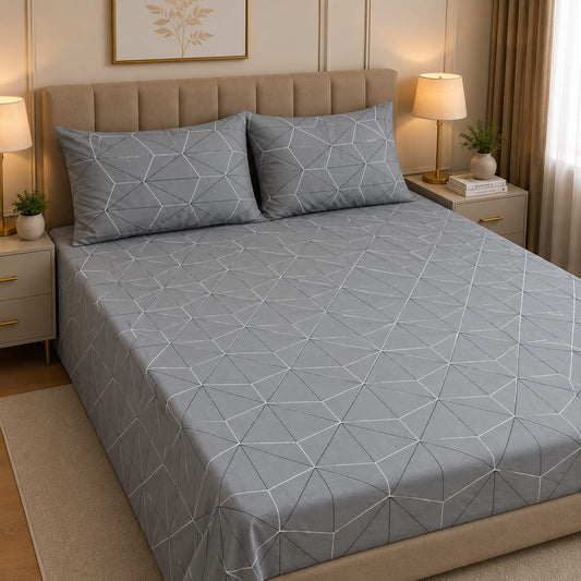 Cozify Pure Cotton Bed Sheet - King - CPB 019