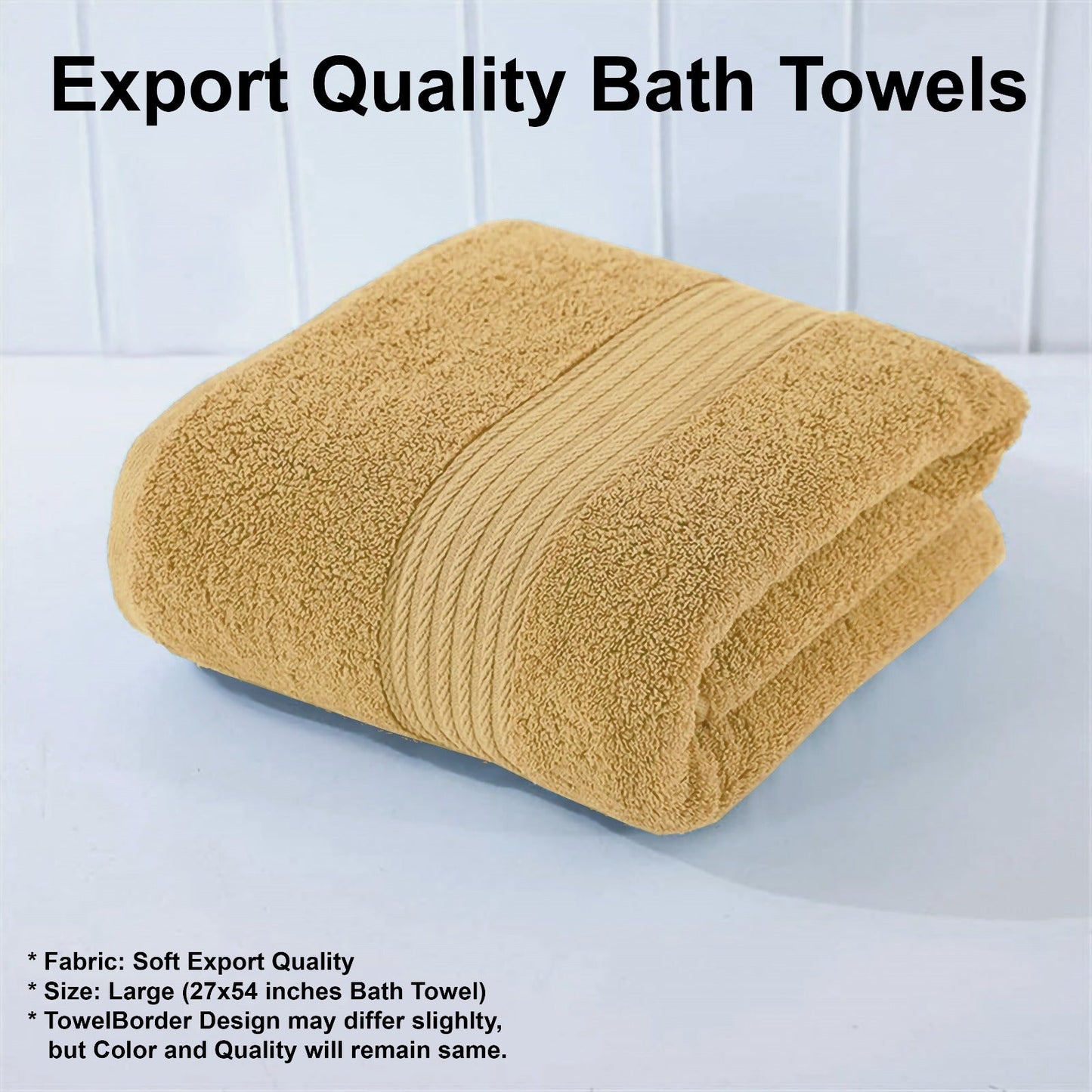 Export Quality Pure Cotton Towel - Camel - ECT03