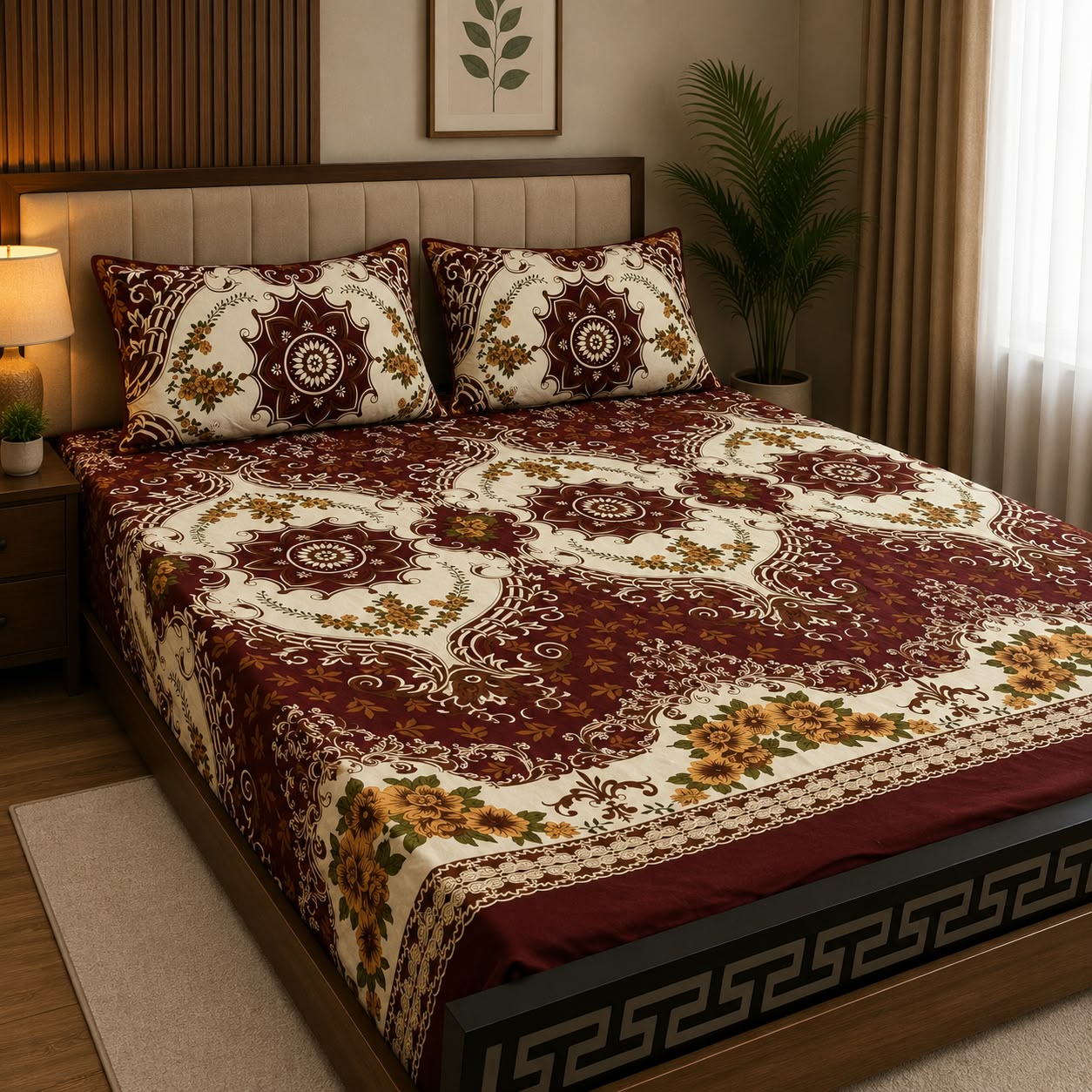 Tytan Cotton Bed Sheet - King - TBS015