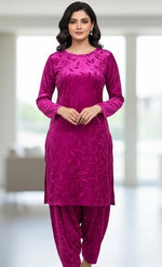 Winter Special 2 Piece Velvet Suit