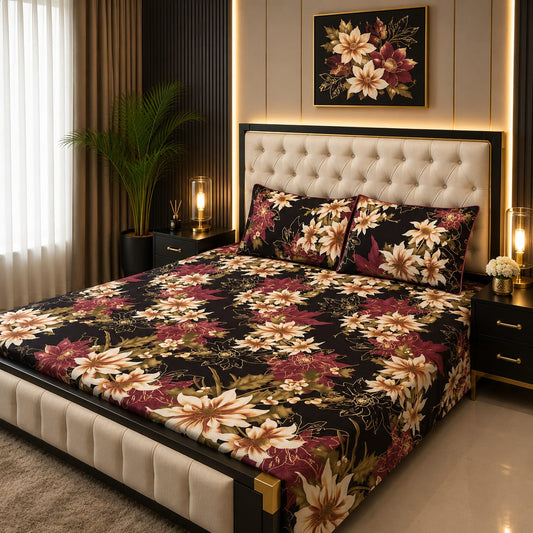 Tytan Cotton Bed Sheet - King - TBS048