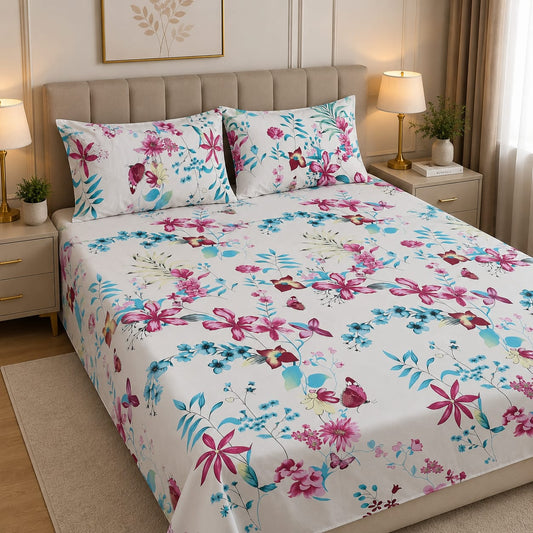 Cozify Pure Cotton Bed Sheet - King - CPB 017