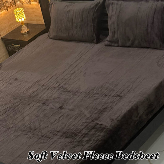 3 PCs Luxury Fleece Bedsheets 08