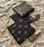 Luxury Dhanak Embroidered 3-Piece Suit with 3D Pashmina Shawl