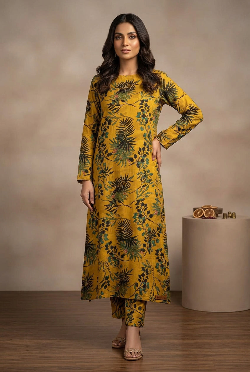 Signature Dhanak 2-Piece Printed Dress