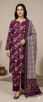🌸 3 Pcs Unstitched Premium Lawn Suit