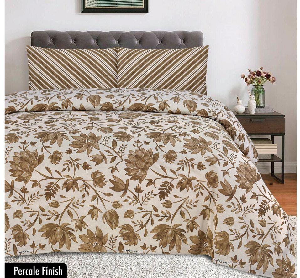 3 PCS KING SIZE  CLASSIC PURE COTTON BEDSHEET 02