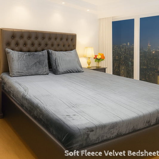 3 PCs Luxury Fleece Bedsheets 02