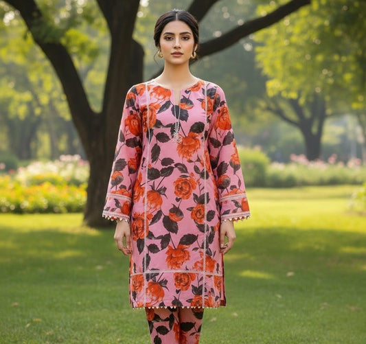 Summer Special All-Over Lawn 2 Pcs Suit 2k26