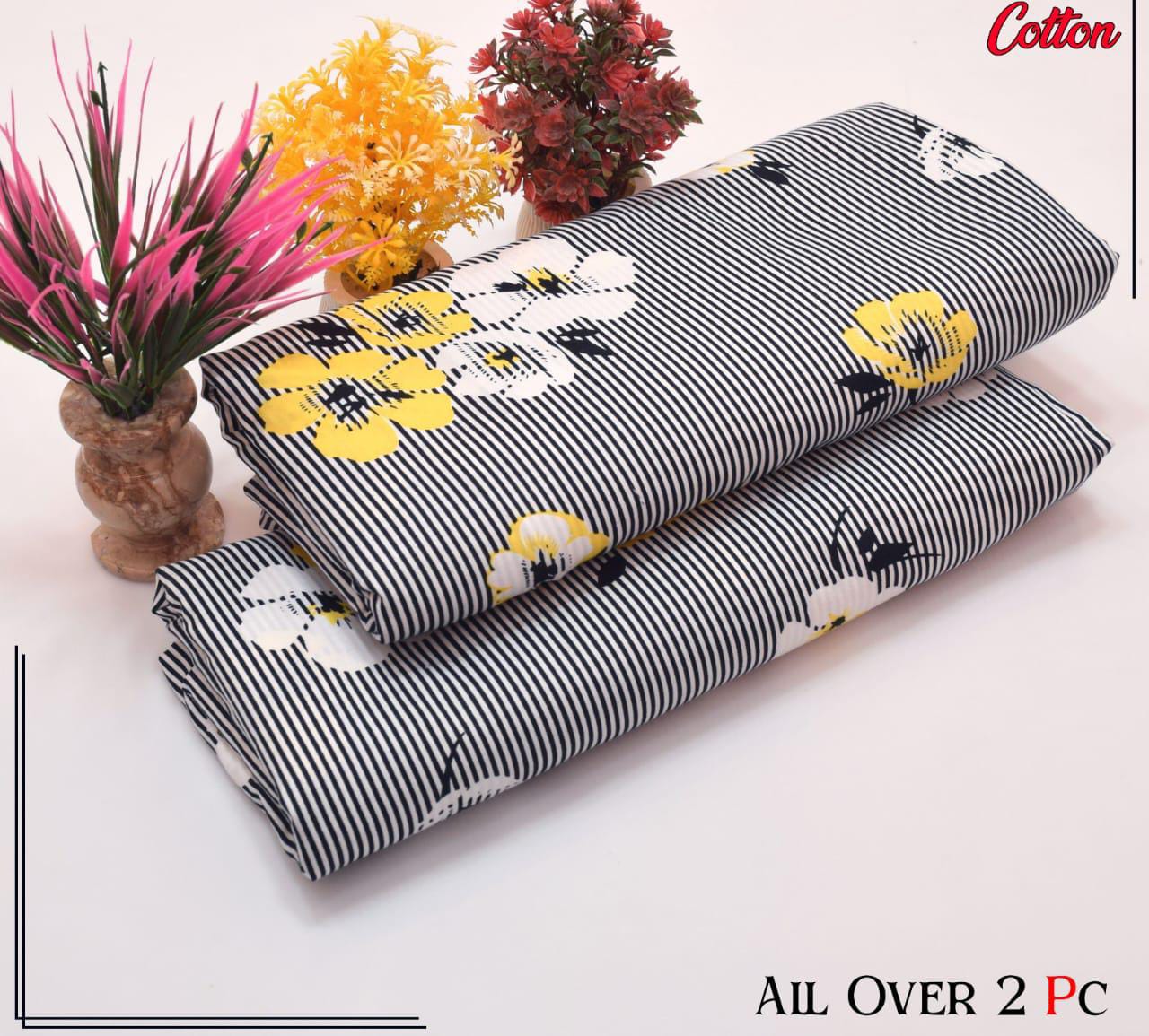 Redos Cotton Casual Summer  Collection  2 Pcs Ladies Suits 084