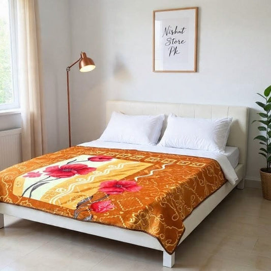 Velvet Embossed Panel Blanket – Luxury  Collection