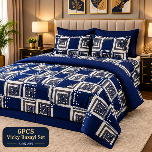 Wenora Cotton Razai Set - 6pcs - WRS018