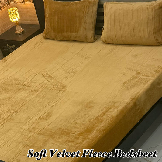 3 PCs Luxury Fleece Bedsheets 06