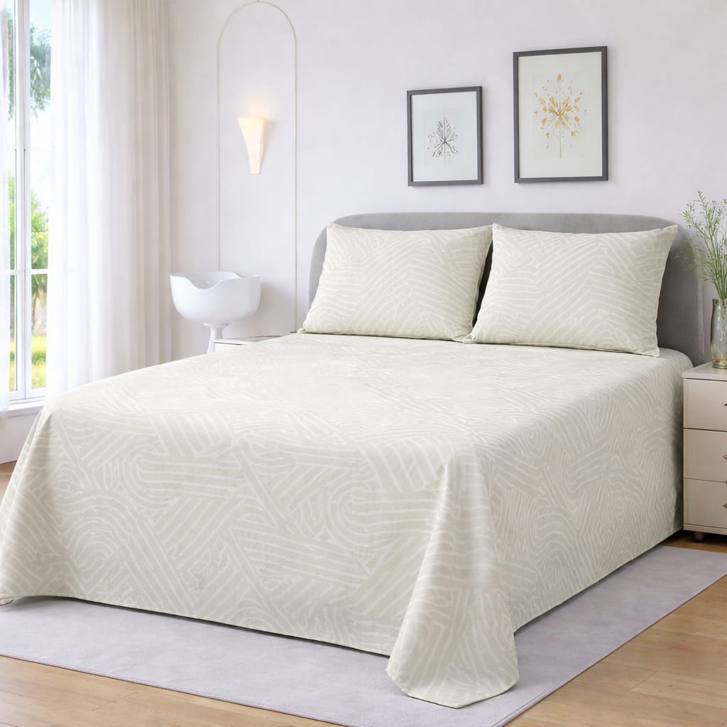 Cozify Pure Cotton Bed Sheet - King - CPB061