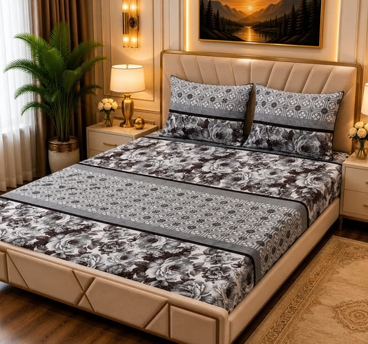 🛏️ 3 Pcs Fleece Bedsheet Set – Ultra Soft &amp; Warm 07