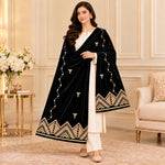 Executive Velvet Shawl with Heavy Border – Premium Winter Collection