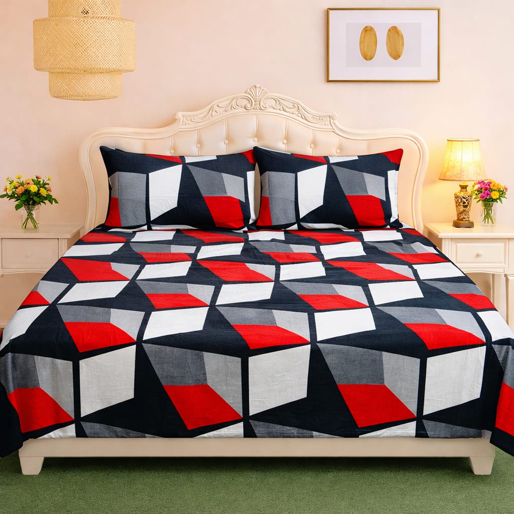 🛏️ 3 Pcs Fleece Bedsheet Set – Ultra Soft &amp; Warm 08