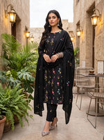 Premium Dhanak Embroidered 3 Pcs Ladies Suit – Ready to Wear Dupatta