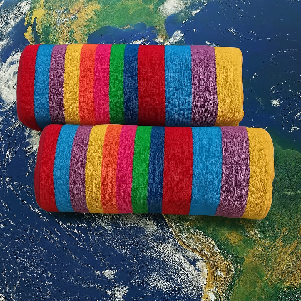 2Pcs Soft Cotton Bathroom Towel Pair – Ultra Absorbent & Premium Quality