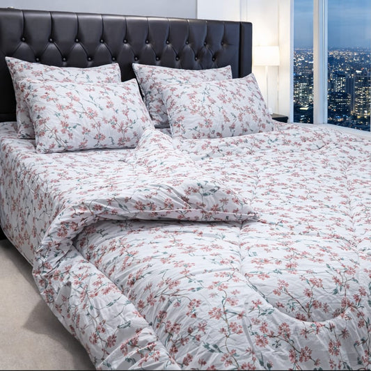 6 PCS Pure Cotton Razai Set – Comfort &amp; Elegance Combined 010