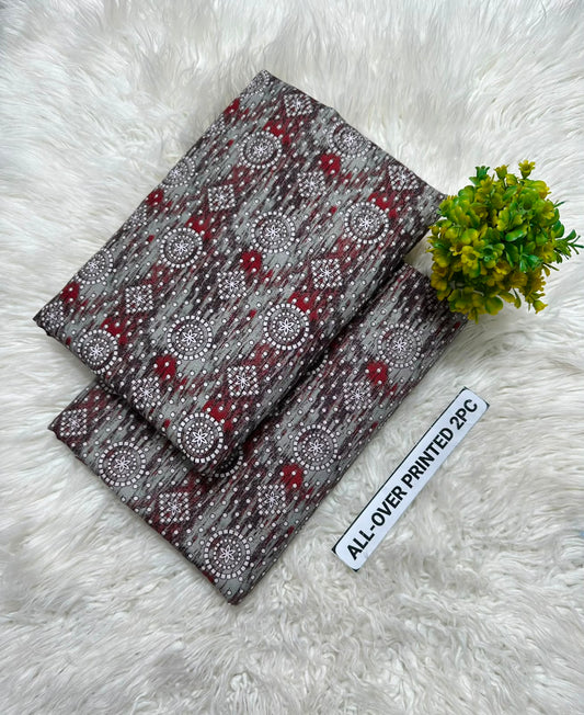 Summer Women Unstitched Suit - 2pcs - WWU86