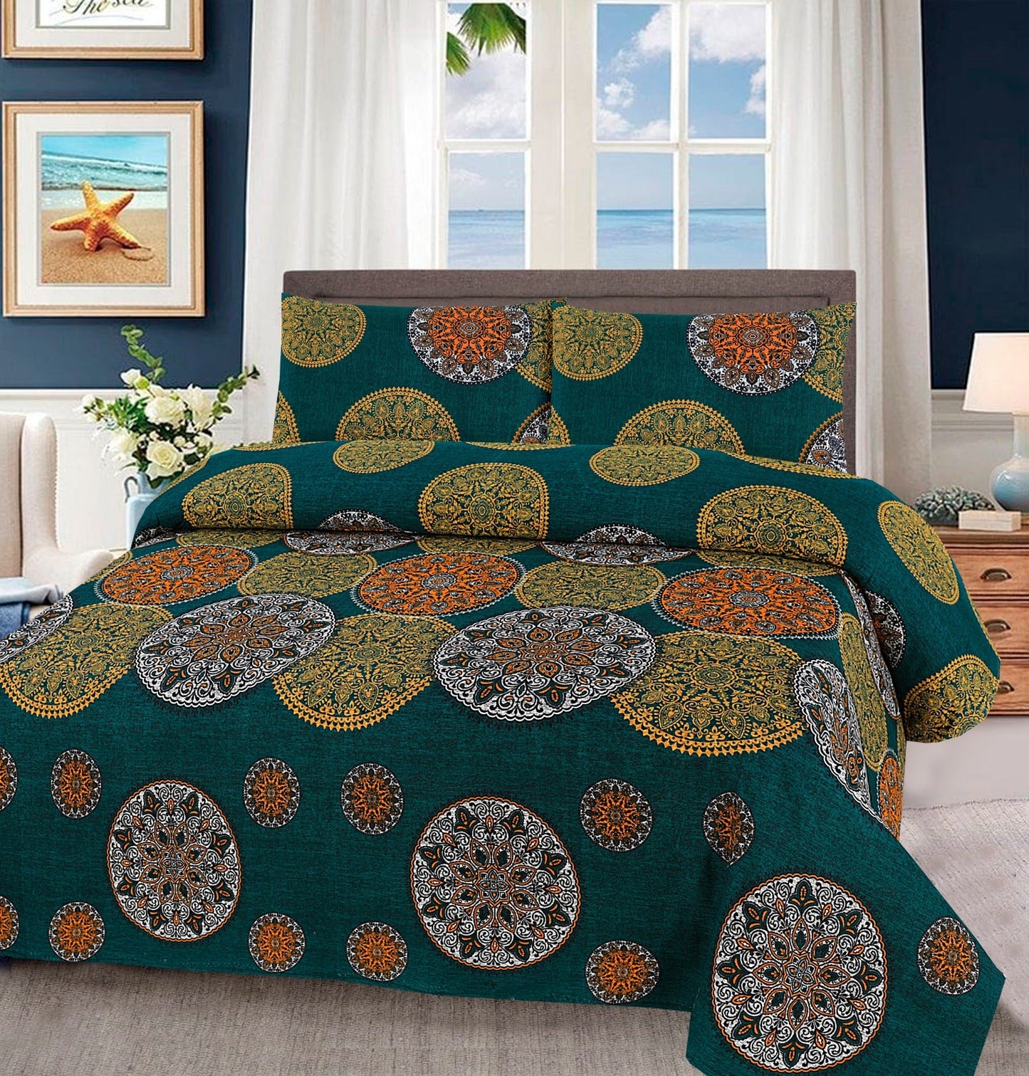 Tytan Cotton Bed Sheet - King - TBS085