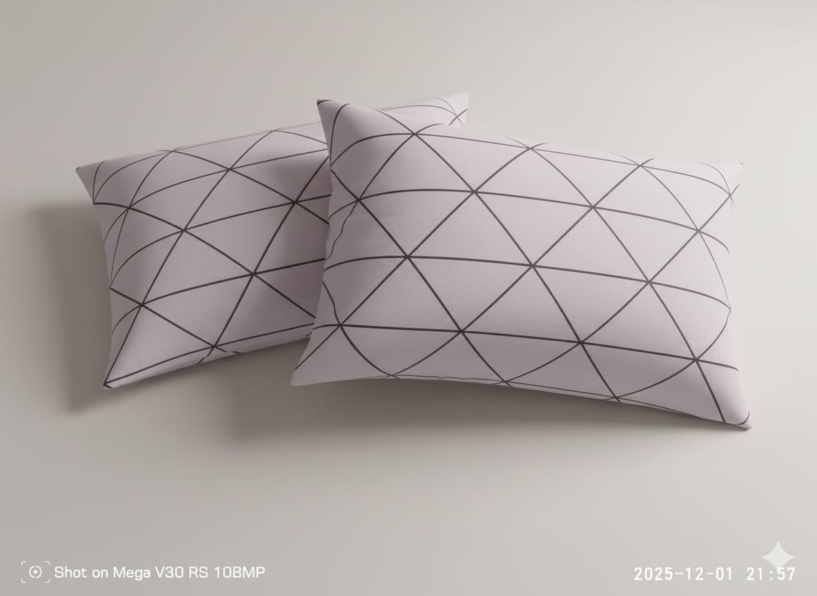 Premium Cotton Pillow Cases – Elegant & Durable (2 Pcs)