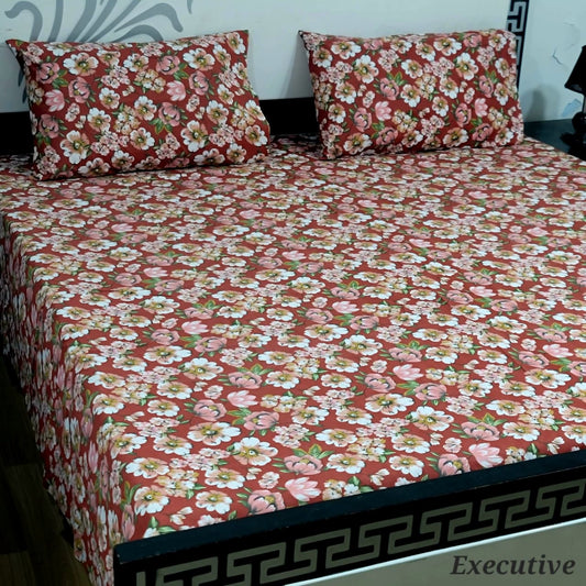 Executive Pure Cotton Bed Sheet - King - EPB 014