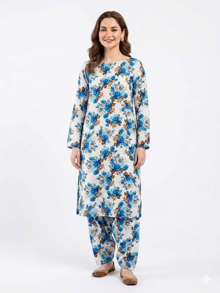 Summer Women Unstitched Suit - 2pcs - WWU071