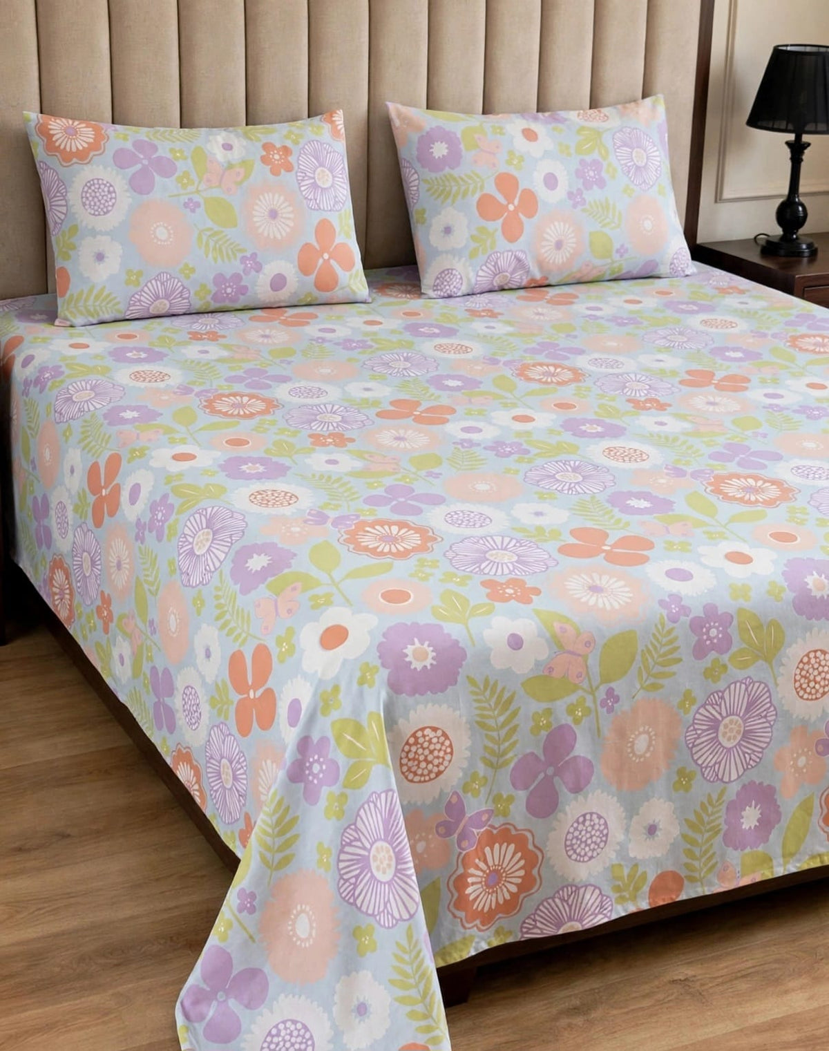 Executive Pure Cotton Bed Sheet - King - EPB 029